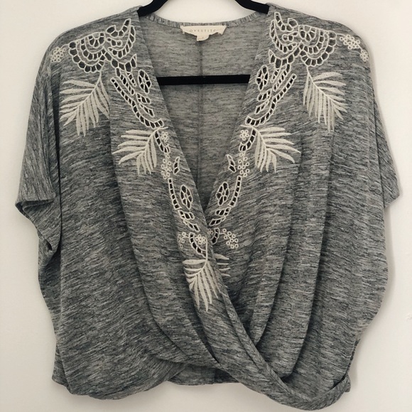 lovestitch Tops - LOVESTITCH Embroidered Top